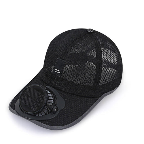 Breathable Baseball Cap with Solar Fan